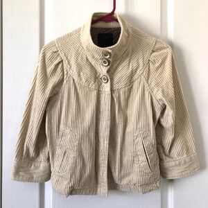 Anthropologie (Sanctuary) Beige Corduroy Jacket